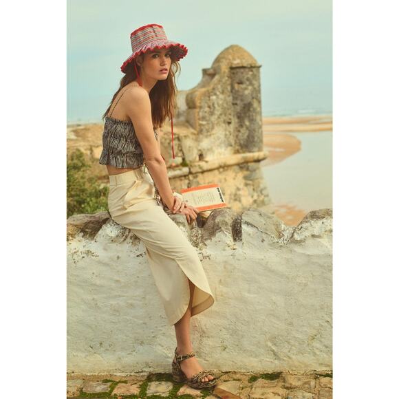 Anthropologie Mare Mare Curved-Hem Chino Pants - New XL - Picture 2 of 9